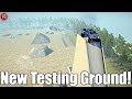 SpinTires MudRunner: NEW TESTING GROUNDS MAP!! (CRAZY OBSTACLES!)