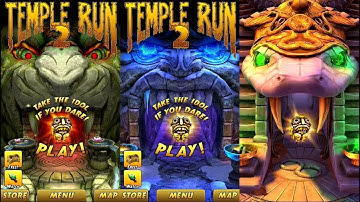 Temple Run 2 Lost Jungle VS Frozen Shadows VS Blazing Sands Android iPad (iOS) Gameplay