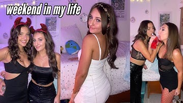 halloweekend vlog: frat parties, grwm, & more!