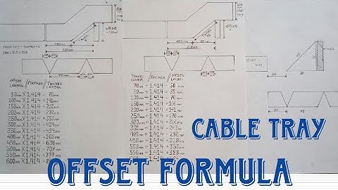 Formule voor het verzetten van kabelgoten | Hoe maak je een verzette bocht voor kabelgoten?
