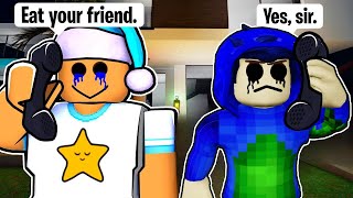 DON'T SLEEPOVER in ROBLOX (Scary Story Game) 😱