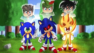 FAMÍLIA ARQUEIRA SE TRANSFORMOU EM SONIC, SONIC.EXE E SUPER SONIC NO MINECRAFT!