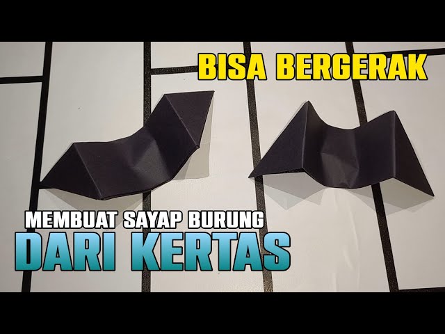 cara membuat sayap burung dari kertas bisa bergerak/how to make bird wings out of paper can move class=