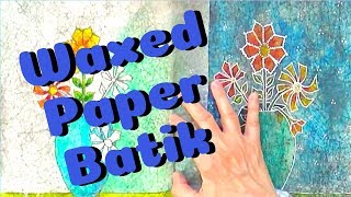 Waxed Paper Batik with Alcohol Inks! - Barb Owen - HowToGetCreative.com Waxed Paper Batik with Alcohol Inks! - Barb Owen - HowToGetCreative.com