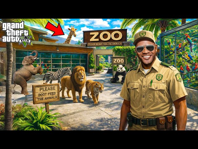 Franklin & Shinchan Opened a Biggest ZOO in Los Santos | Gta 5 Telugu | Dhanu Dino