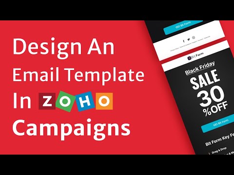 How to design an email template in Zoho Campaigns