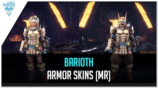 MHW Iceborne - All Barioth Armor Skins | Male, Female, MR | Preview