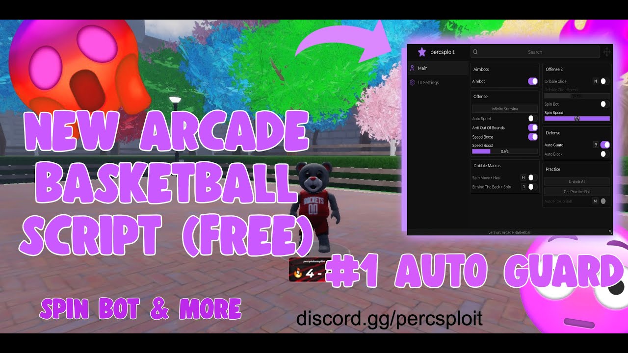 [FREE] BEST ARCADE BASKETBALL SCRIPT (SPIN BOT, AUTO GUARD, DRIBBLE ...