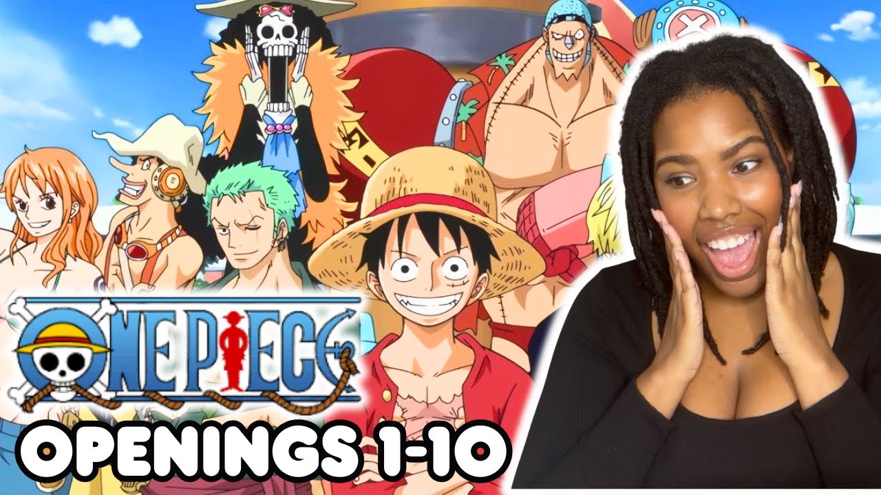 REACTING to ONE PIECE OPENINGS 1-10 For THE FIRST TIME!!