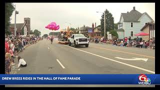 LIVE: Drew Brees receives rides in the Hall of Fame parade