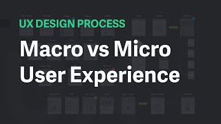 User Experience at Macro and Micro Levels - UX Design Process Simplified