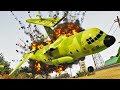 Failed Emergency Landings Of Air Transport &amp; Lost Hopes Of Pilots - GTA 5 | Aircraft Crashes