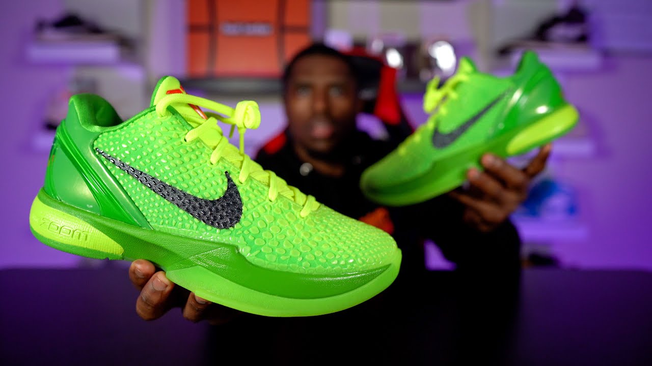 A MUST FOR THE COLLECTION!! KOBE 6 PROTRO "GREEN APPLE/ GRINCH