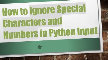 How to Ignore Special Characters and Numbers in Python Input
