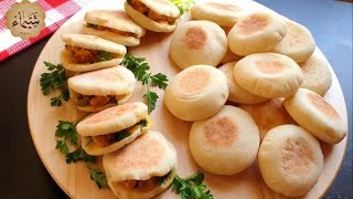 خبزالبطبوط رمضان 2023🌙 خبز الطاسة/ المقلاة / البطبوط المغربى بحشوة الدجاج /هش و خفيف👍👍