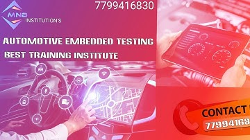 Automotive embedded testing _ Best training institute
