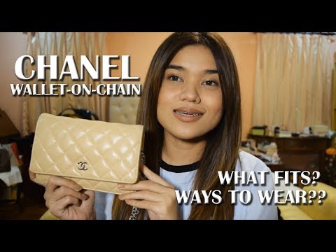 CHANEL WALLET ON CHAIN  What Fits? Ways to Wear?? 