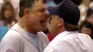 Mt. Lou Pineilla ERUPTS at Fenway Park, gets ejected MLB (1995)