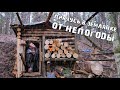 Прячусь в ЗЕМЛЯНКЕ от ДОЖДЯ под НОВОЙ КРЫШЕЙ | Суп из КРАПИВЫ | 4k