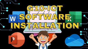 G10-ICT SOFTWARE INSTALLATION