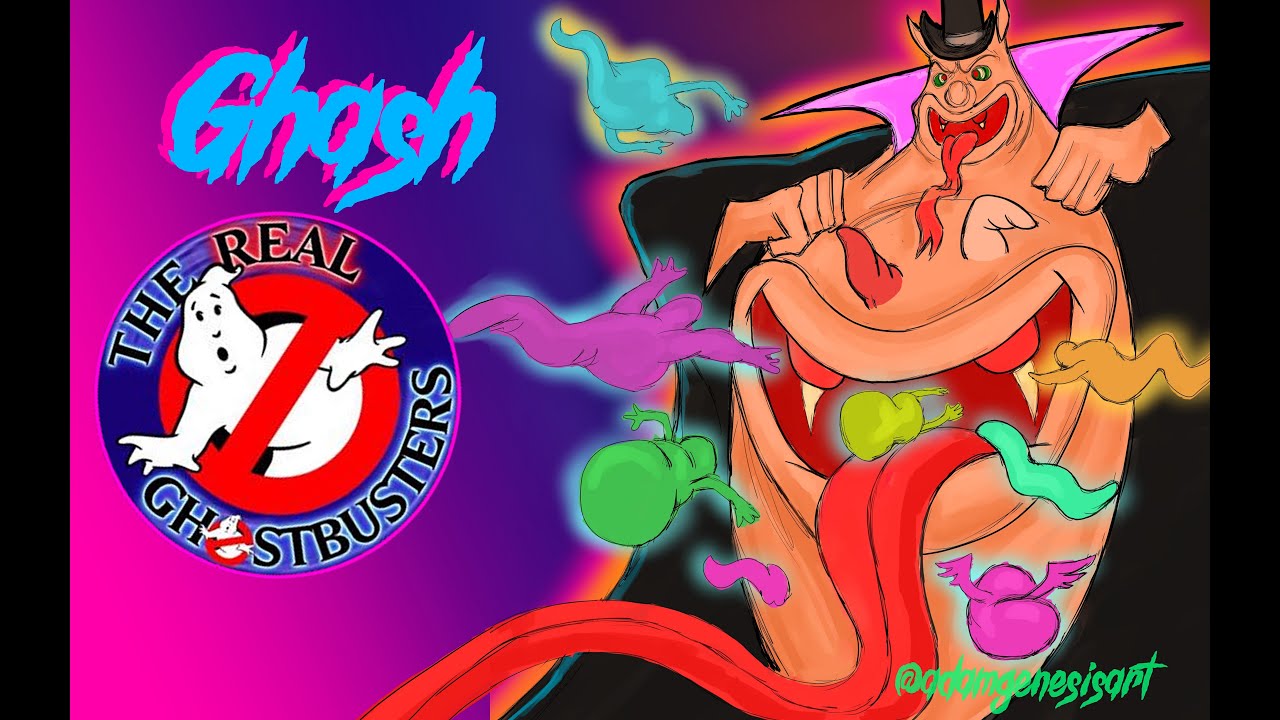 The Real Ghostbusters Fan Art - Ghash Character Art | Slimer Come Home ...