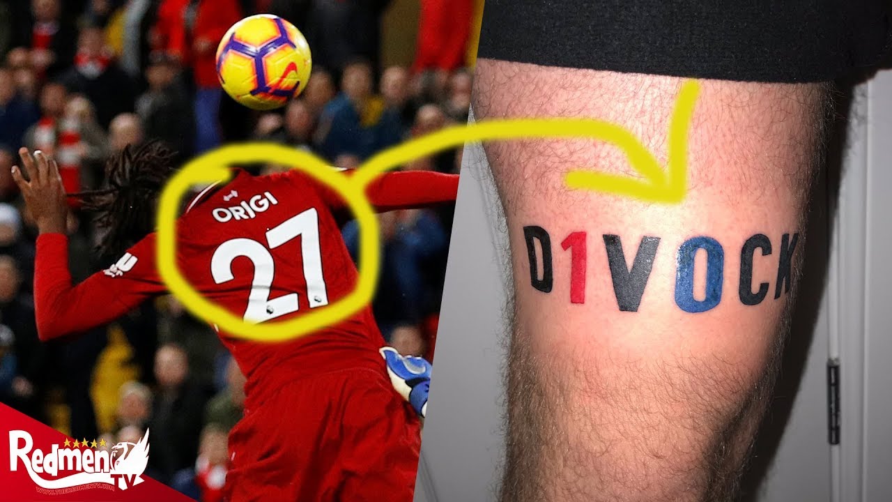 The Liverpool Fan With The Origi Derby Tattoo Youtube