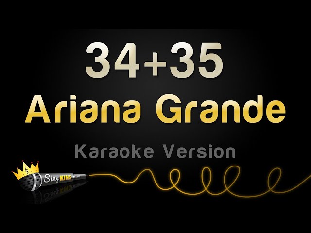 Ariana Grande - 34+35 (Karaoke Version) class=