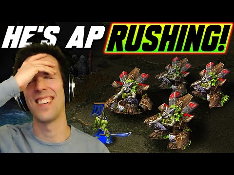 VERY RUSHY GAMES OF WC3 - Orcs & Elves! - WC3 - Grubby