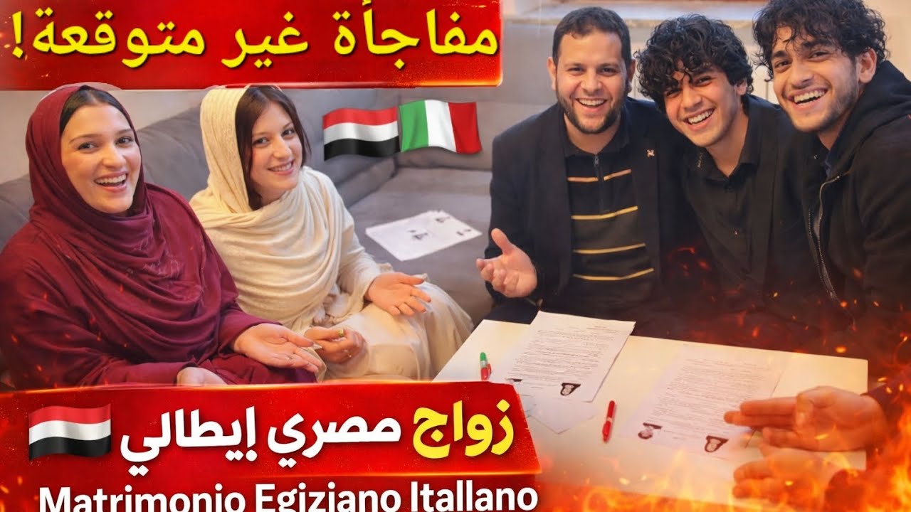 زواج شابين مصريين من فتاتين إيطاليتين 🇪🇬🇮🇹 | Due egiziani sposano due italiane