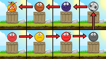 Red Ball 4 | [All Balls without Cover Orange Ball] on the Sad Balls Gameplay Pass Level 9