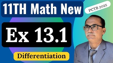 Exercise 13.1 Chapter 12 || 11Th Class Math New Book 2025 PCTB || Differentiation