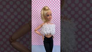 Barbie Doll Clothes Hack Using Hair Scrunchie #shorts