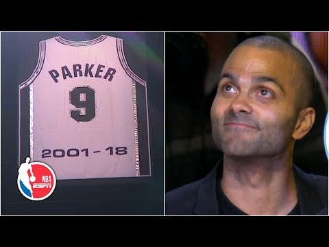 Spurs honor Tony Parker with jersey retirement ceremony | NBA on ESPN