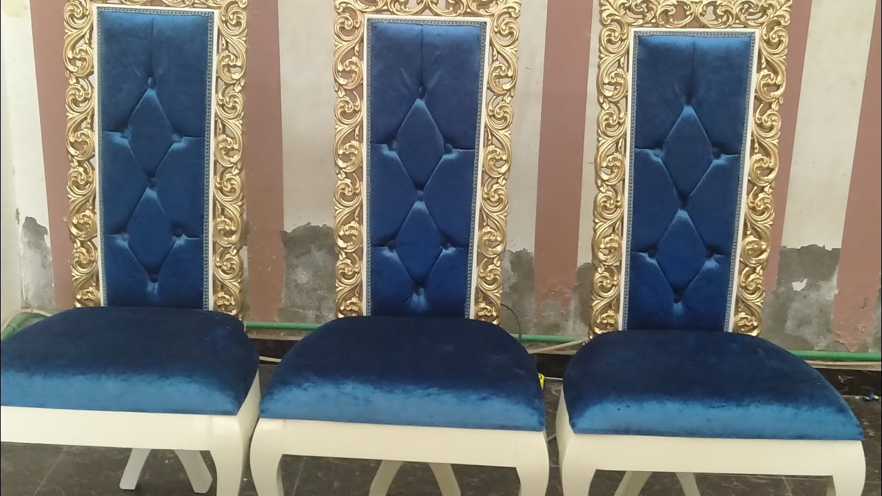 تنجيد كرسي سفره شكل جديد في اقل من 20دقيقه من لمسه اليوم في زمن قياسي