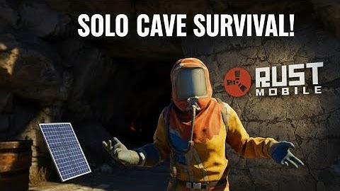 Rust Mobile Cave Solo Journey | Day One Survival in a Hidden Base