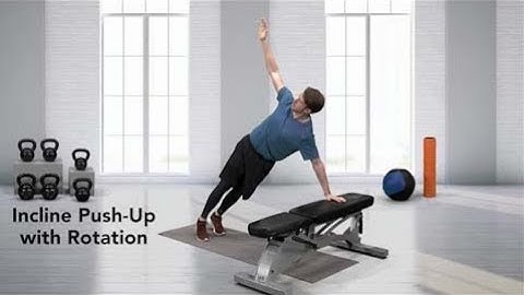 How to do an Incline Push-Up with Rotation