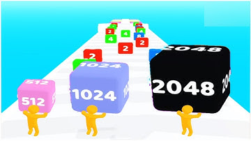 2048 Merge Run - Gameplay Walkthrough - Levels 1-20