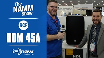 FIRST LOOK - RCF HDM 45-A Speaker | NAMM 2020 OVERVIEW with IDJNOW | Best powered speaker available?
