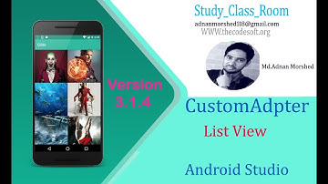 Custom List View In Android Studio Using Base Adapter(In Bangla -01)