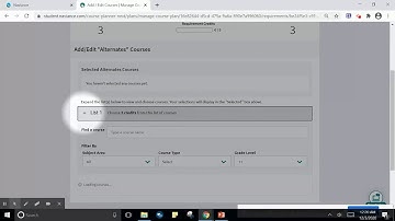 Naviance Student Tutorial - Series 4: Adding Courses by List and Adding Alternates Part 2