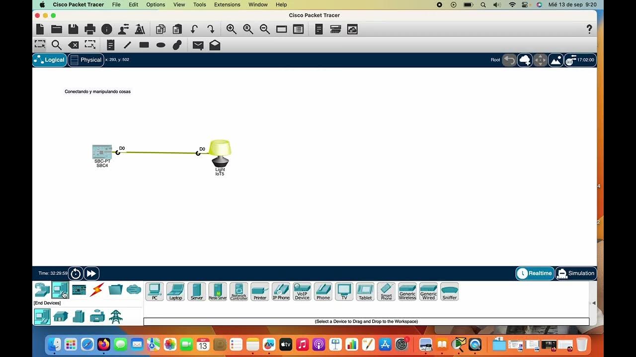 Sistemas IoT en Packet Tracer: Control del encendido de una lámpara con ...