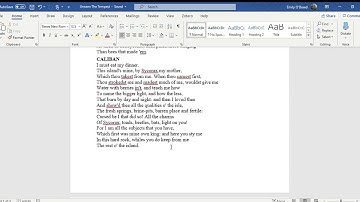 Responding to an Unseen Extract - The Tempest