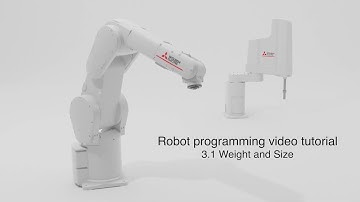 Robot Melfa programming – Lesson 3.1 Parameter: Weight and Size