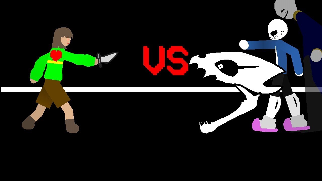 Last Breath Chara Vs Sans Animation Youtube