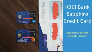 ICICI Bank Sapphiro Credit Card Unboxing Benefits Review | Really worth ₹3500 ? 🔥🔥🔥