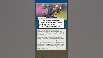 Rumah Atalia Praratya Digeruduk Puluhan Santri yang Ngamuk Buntut Ucapan soal Ponpes Al Khoziny