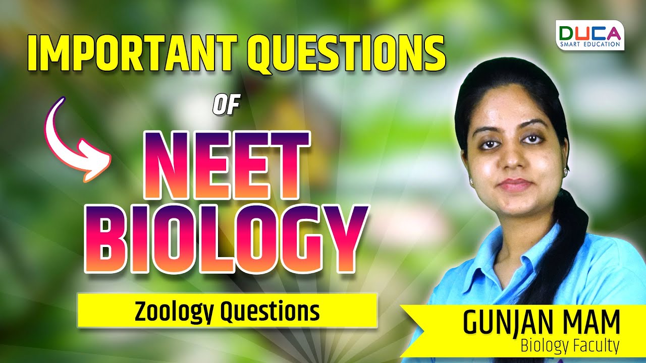 Important questions of ZOOLOGY biology NEET 2024 - YouTube