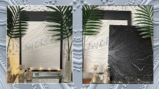 ELEGANT HOME DECOR | EASY AND INEXPENSIVE || 3D WALL DECOR