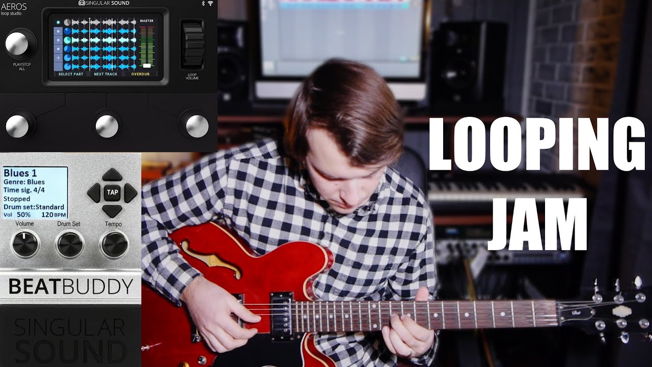 Lofi Jazz Guitar Looping Jam | AEROS Loop Studio, BeatBuddy - YouTube