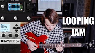Lofi Jazz Guitar Looping Jam | AEROS Loop Studio, BeatBuddy